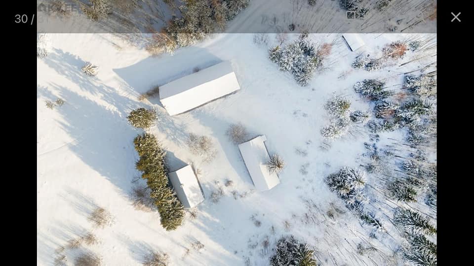 Allika talu talvine vaade otse ülevalt