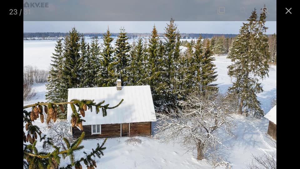 Allika elamu ja õu talvel