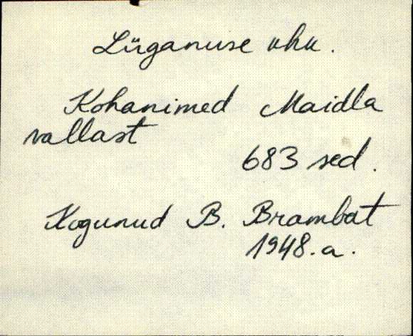 B. Brambati 1948. aasta kogu tiitelsedel