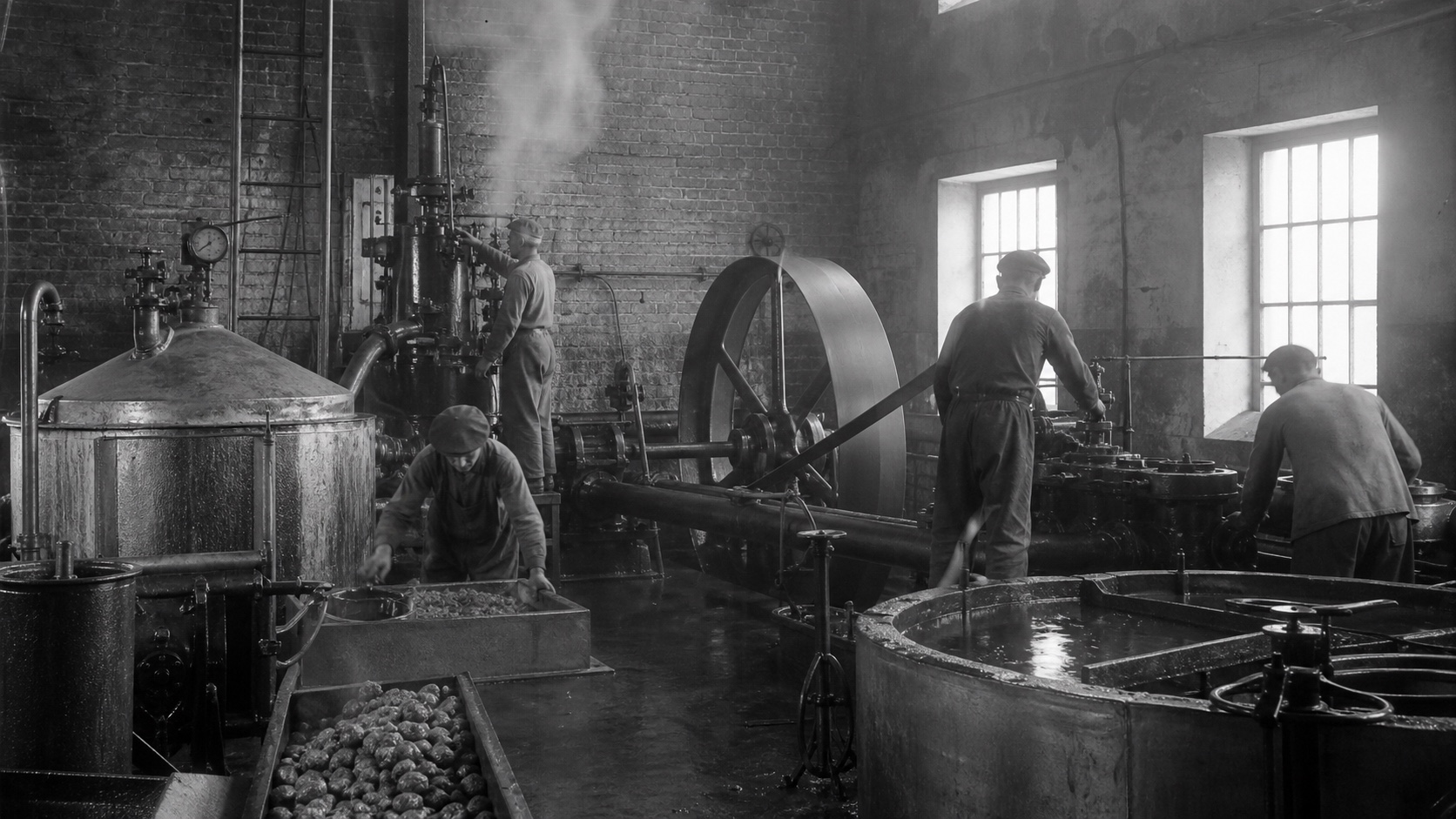 Tehisintellekti-rekonstruktsioon 1939. aasta piirituse- ja tärklisetööstuse sisemusest
